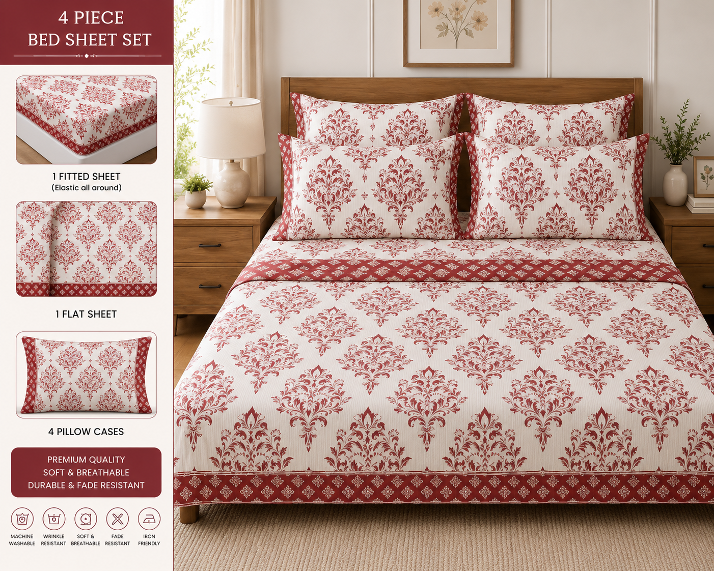 Crimson Damask