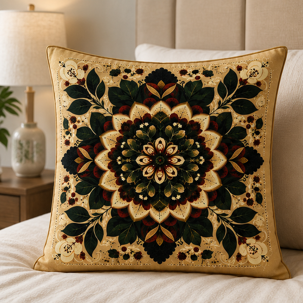 Golden Garden Cushion Cover