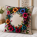Blooming Wreath Cushion Cover